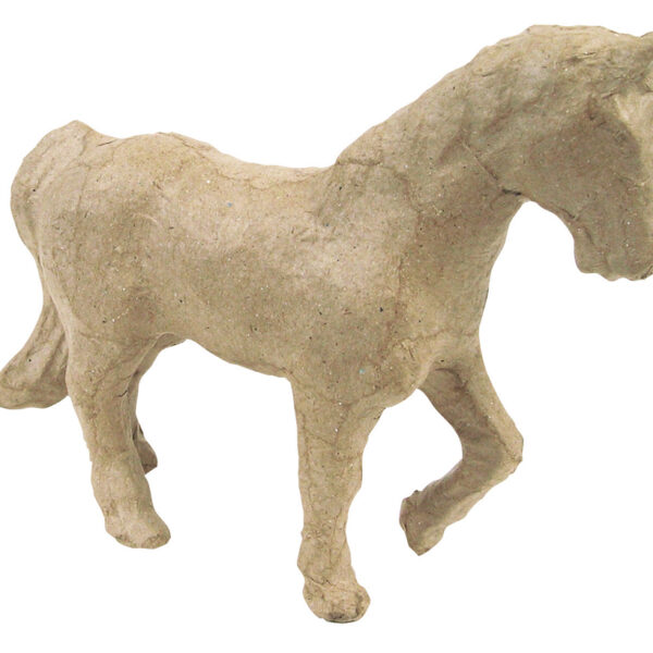 décopatch papier-maché figuur 'Paard', 110 mm