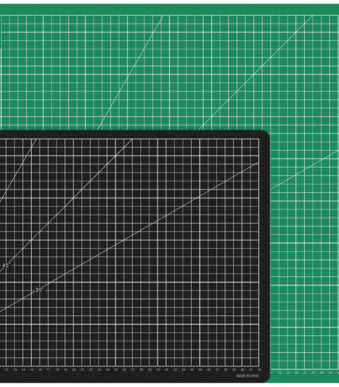 Wonday snijmat, DIN A3, (B)450 x (D)300 x (H)3 mm, groen.zwart