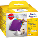 AVERY etiketten op rol, 57 x 32 mm, wit, verwijderbaar