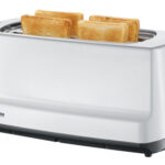 SEVERIN 4-vaks broodrooster AT 2234, wit / zwart