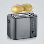 SEVERIN broodrooster voor 2 boterhammen AT 9573, Stone Grey