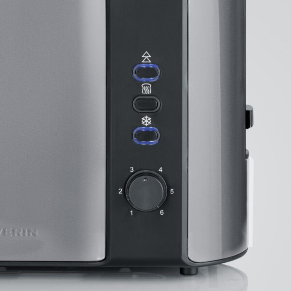 SEVERIN broodrooster voor 2 boterhammen AT 9573, Stone Grey