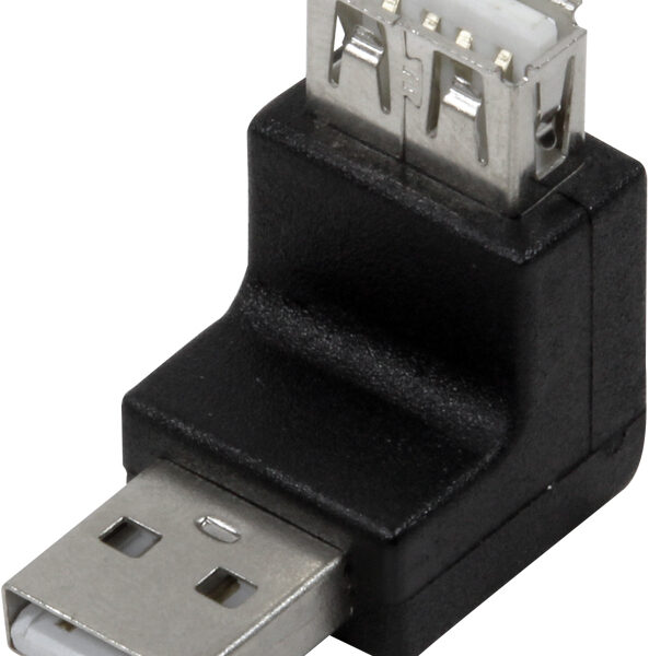 USB 2.0 Adapter, USB-A Stekker - Koppeling, 270 Graden