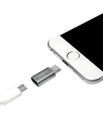 USB-C adapter set, 2-delig, zilverkleurig