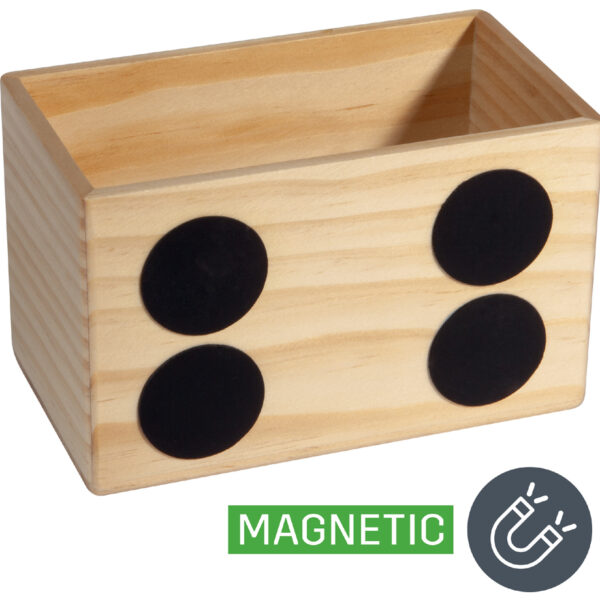 sigel houten opbergdoos voor whiteboard en glas-magneetbord