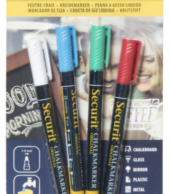 Securit krijtmarker ORIGINAL SMALL, 4 in set