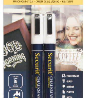 Securit krijtmarker ORIGINAL MEDIUM, set van 2