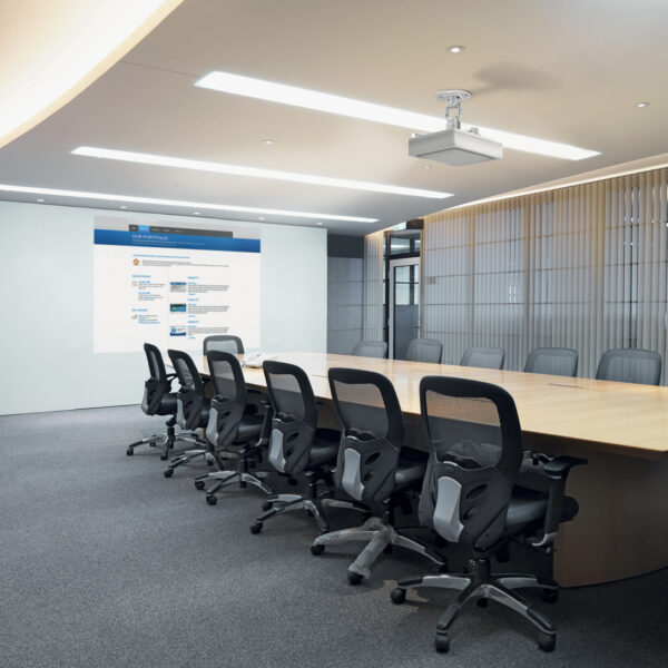 Projectorplafondbeugel, armlengte: 150 mm, wit