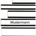 FRANKEN magnetisch naamplaatje C-profiel bewegwijzering, 75 x 50 mm