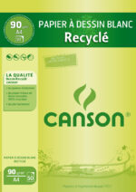 CANSON Tekenblok Hergebruikt papier, A4-formaat, 90 g/m², 50 vellen