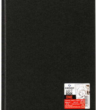 Canson schetsboek ArtBook One, zwart, 216 x 279 mm