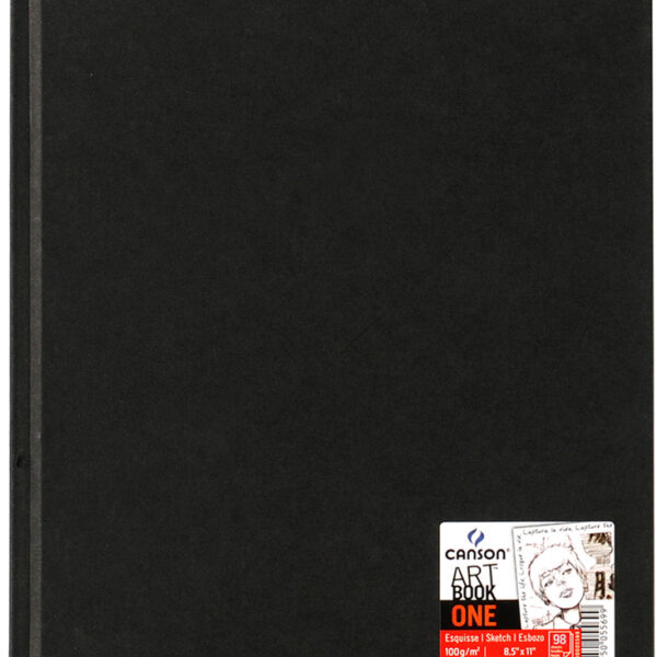 Canson schetsboek ArtBook One, zwart, 216 x 279 mm