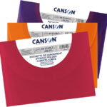 Canson tekenmap, 270 x 350 mm, felle kleuren.