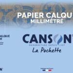 CANSON millimeterpapier, transparant, DIN A4, 70 g/m2, donkerbruin