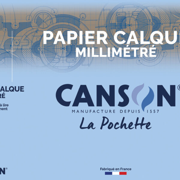 CANSON millimeterpapier, transparant, DIN A4, 70 g/m2, donkerbruin