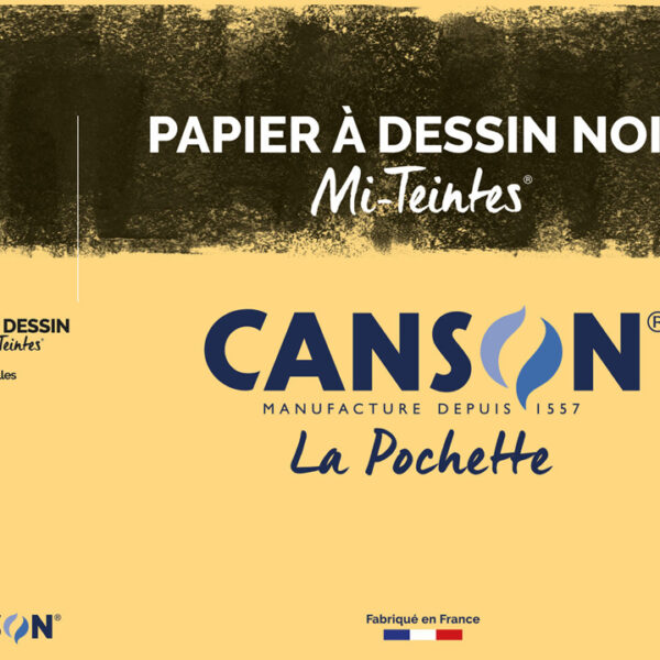 CANSON tekenpapier Mi-Teintes, 320 x 240 mm, zwart