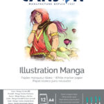 Schetsblok Illustratie Manga A4 250g/m²