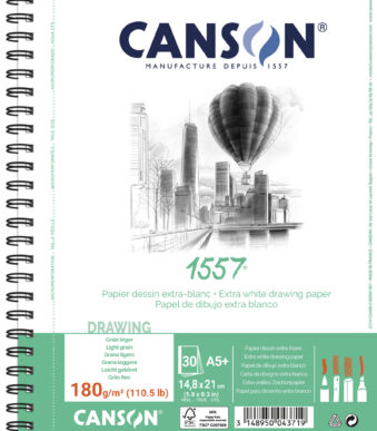 Tekenpapierblok Canson, A5+, 180 g/m², 30 vellen