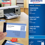 AVERY Quick & Clean visitekaartjes, mat, 260 g/m2