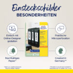 AVE Rugetiketten Insteek C32266-25 190x30mm wit 225 st