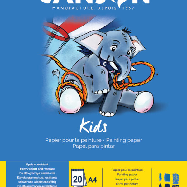 Tekenblok voor kinderen, A4-formaat, 200 g/m², 20 vellen