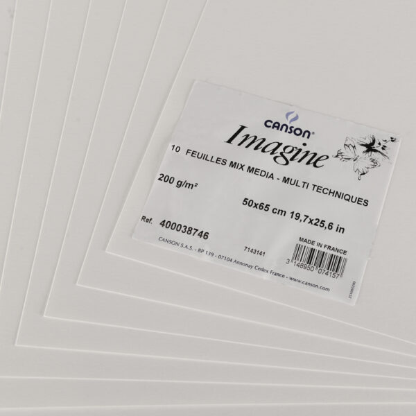 Canson Tekenblok Imagine, 500 x 650 mm, 200 g/m², wit