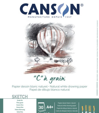 Canson schetsblok 'C' à grain, A4, 125 g/m²