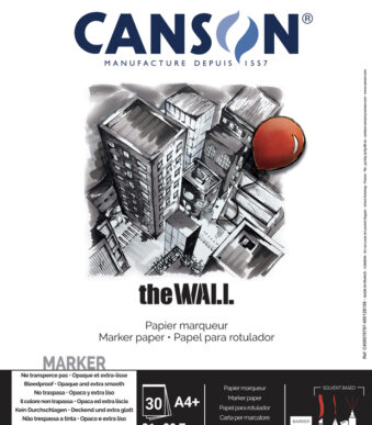 CANSON Schetsblok met spiraal 'The WALL', A4-formaat, 200 g/m²