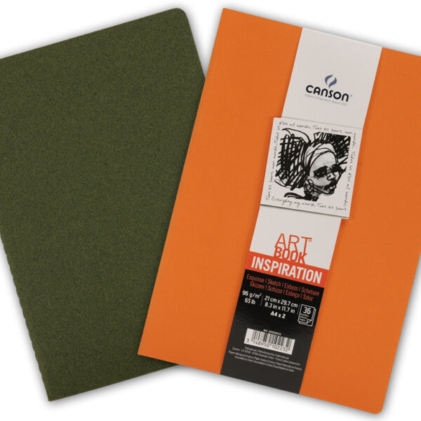 Canson schetsboek Art Book Inspiratie, A4, groen / oranje