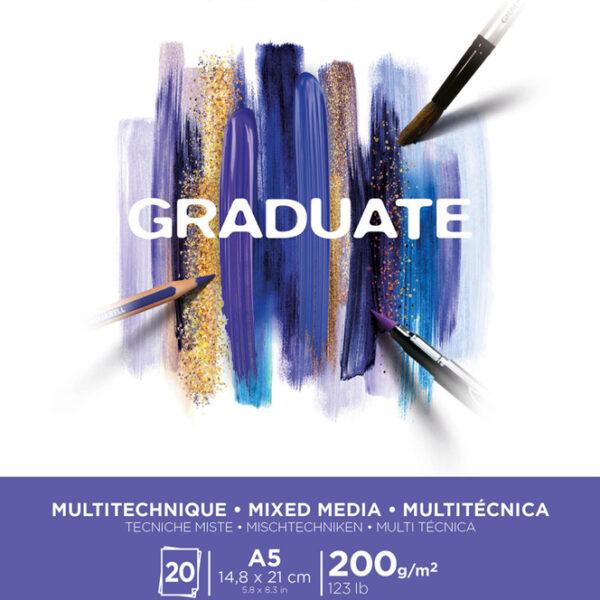 Canson schetsblok gemengde technieken, wit, A5-formaat