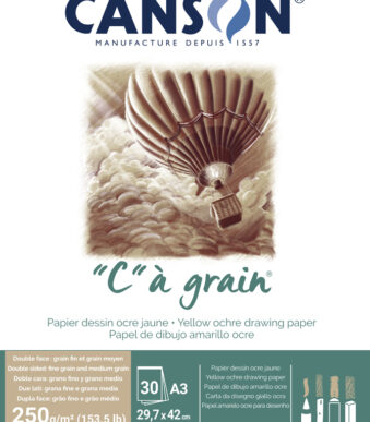 Canson gekleurd tekenblok, gemêleerd okergeel