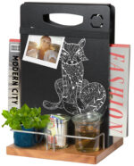 Securit tafelstandaard TABLE CADDY, met schoolbord