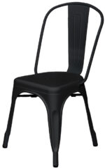 PAPERFLOW Outdoor-bezoekersstoel URBAN, 2 stuks, zwart