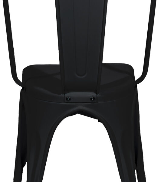 PAPERFLOW Outdoor-bezoekersstoel URBAN, 2 stuks, zwart