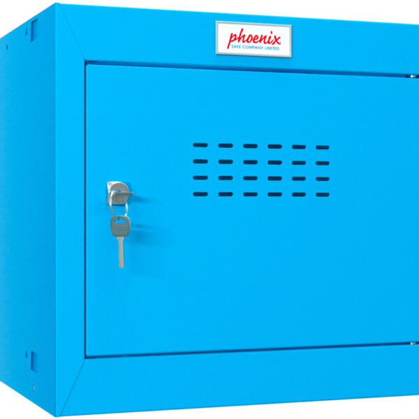 phoenix afsluitbaar kubus-kastje CL0344, sleutelslot, blauw