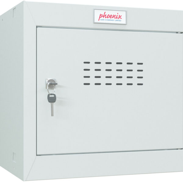 phoenix kubus kluis CL0344, sleutelslot, lichtgrijs