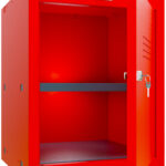 phoenix afsluitbaar kubus-kastje CL0544, sleutelslot, rood