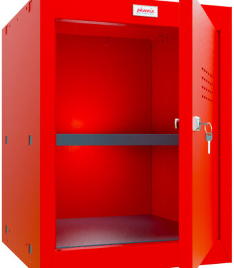 phoenix afsluitbaar kubus-kastje CL0544, sleutelslot, rood