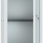 phoenix kubus kluis CL1244, sleutelslot, lichtgrijs