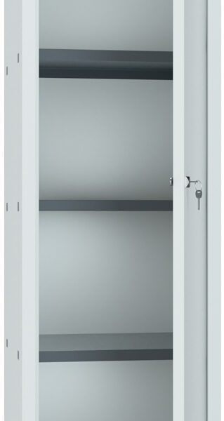 phoenix kubus kluis CL1244, sleutelslot, lichtgrijs