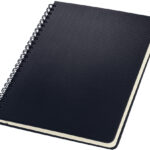 Ruitjesblocnote Conceptum, formaat A5, zwart gekleurd
