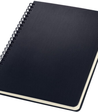 Ruitjesblocnote Conceptum, formaat A5, zwart gekleurd