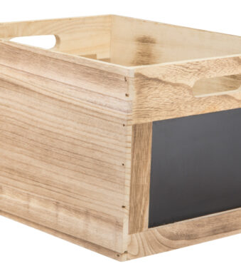 Securit houten kist TABLECADDY, met 2 schoolbordvlakken aan de korte zijden