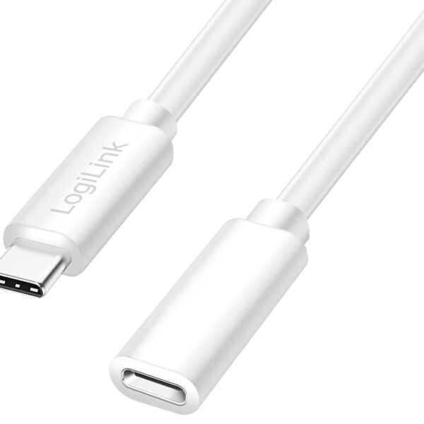 LogiLink USB 2.0 verlengkabel, wit, 1,0 m
