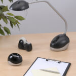 ALBA paperclipdispenser ´CLIPO´, van kunststof, grijs / zwart