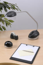 ALBA paperclipdispenser ´CLIPO´, van kunststof, grijs / zwart