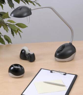 ALBA paperclipdispenser ´CLIPO´, van kunststof, grijs / zwart