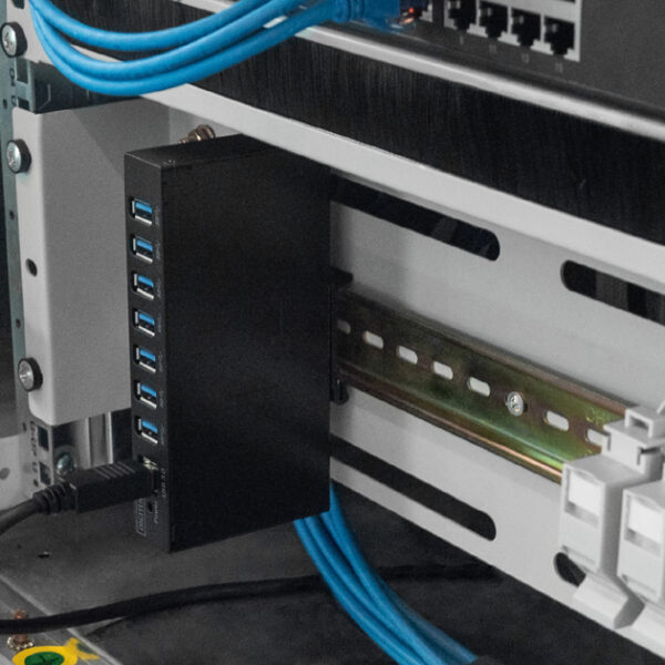 DIGITUS USB 3.0 Hub Industrial Line, 7-poorts, zwart