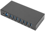 DIGITUS USB 3.0 Hub Industrial Line, 7-poorts, zwart