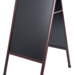 Bi-Office - Stoepbord met krijtoppervlak - Roodbruin